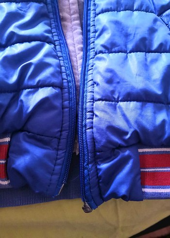 Mavi Fermuarlı Erkek Çocuk Mont - Görsel 6