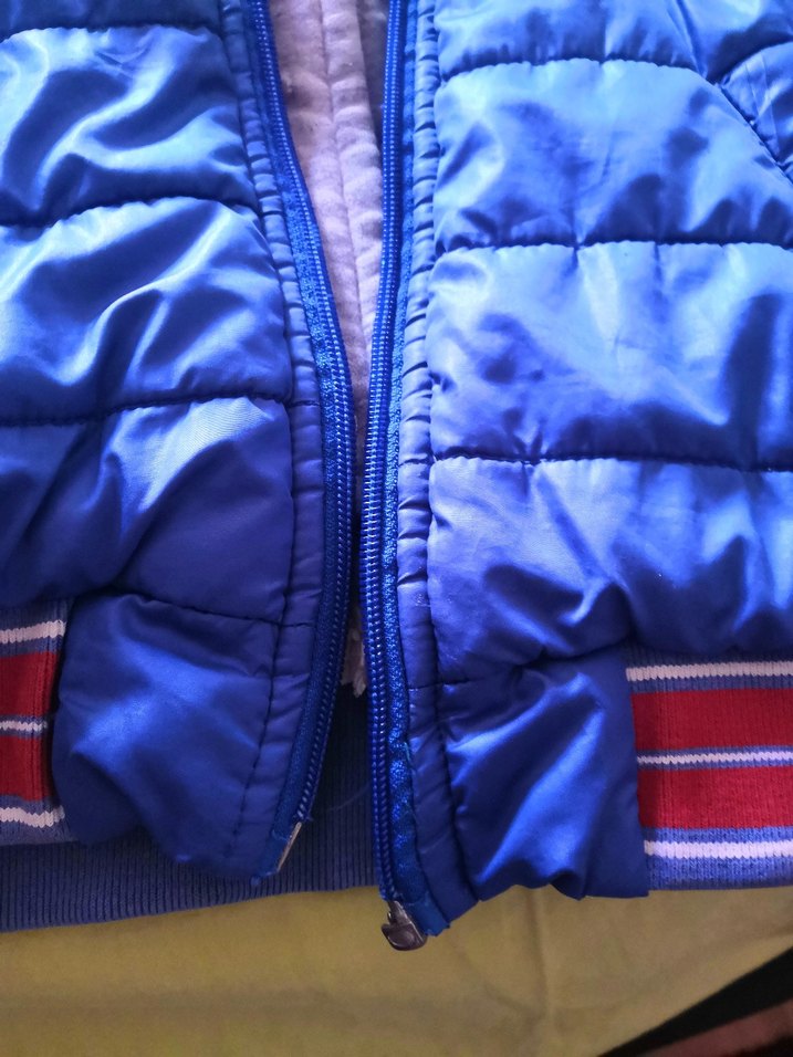 Mavi Fermuarlı Erkek Çocuk Mont - Görsel 2