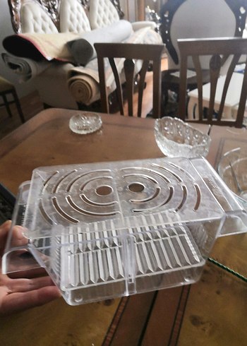 Parlak Yeşil balık  Kafesi Temizleme Filesi. Isıtıcısı  yuvalık - Görsel 6