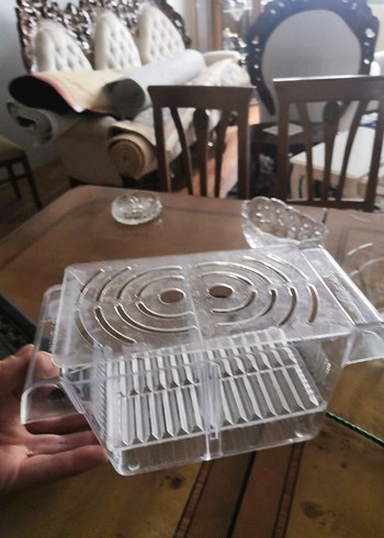 Parlak Yeşil balık  Kafesi Temizleme Filesi. Isıtıcısı  yuvalık - Görsel 7