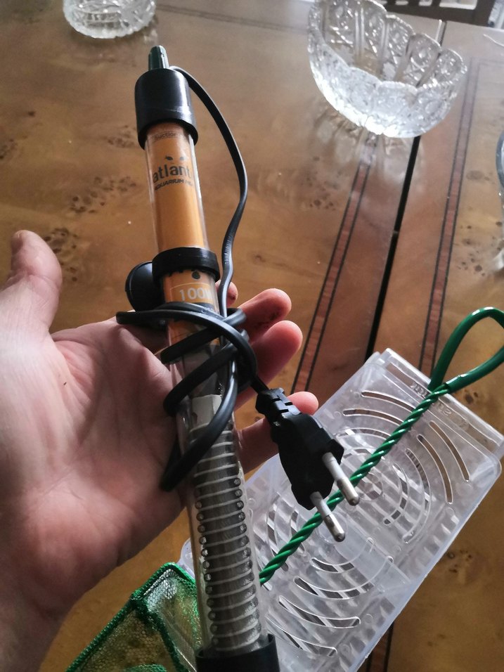 Parlak Yeşil balık  Kafesi Temizleme Filesi. Isıtıcısı  yuvalık - Görsel 4