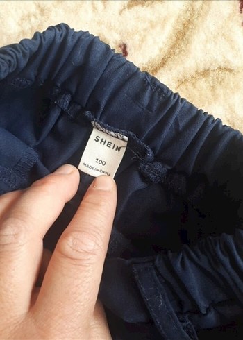 Düğmeli Lacivert Pamuk Papyon. 2 takım - Görsel 5