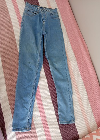 Mavi Normal Boy Kadın Denim Pantolon