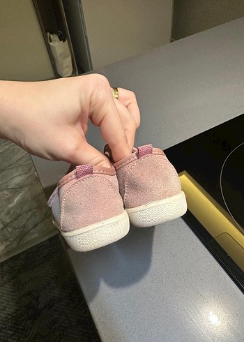 21 Beden pembe Renk Kız Bebek Pembe İlk Adım Ayakkabısı Vicco