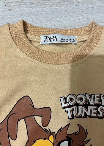 Zara Looney Tunes Baskılı Erkek Çocuk Sweatshirt Takımı