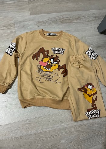 Looney Tunes Baskılı Erkek Çocuk Sweatshirt Takımı