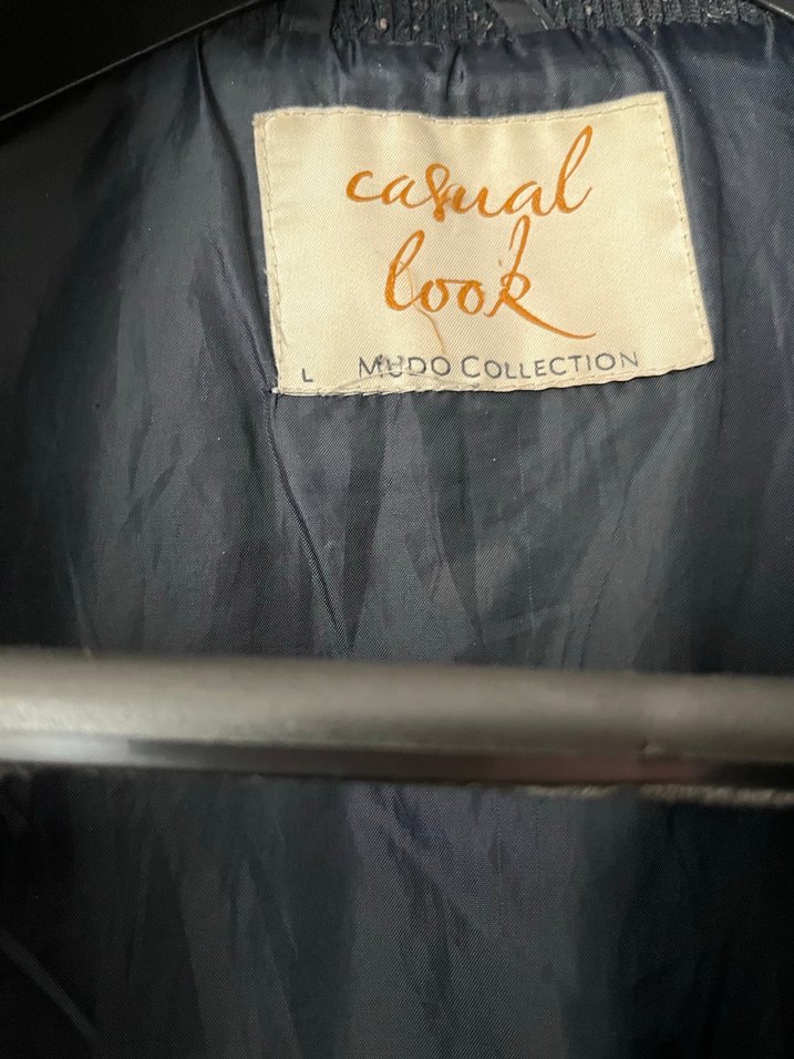 Düğmeli Lacivert Erkek Mont - Görsel 2