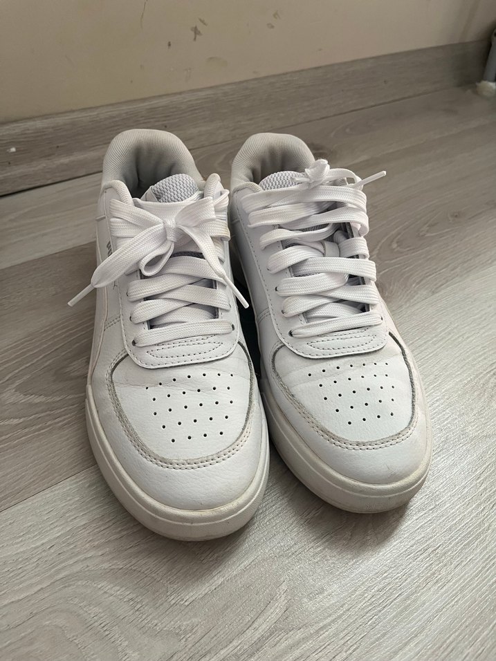 Beyaz Puma Platform Topuklu Bağcıklı Spor Ayakkabı - Görsel 2