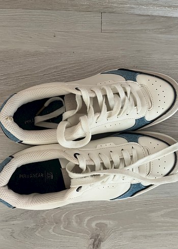 Beyaz Bağcıklı Kadın Spor Ayakkabı - Görsel 3