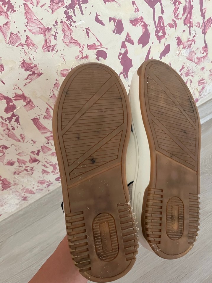 Beyaz Bağcıklı Kadın Spor Ayakkabı - Görsel 5