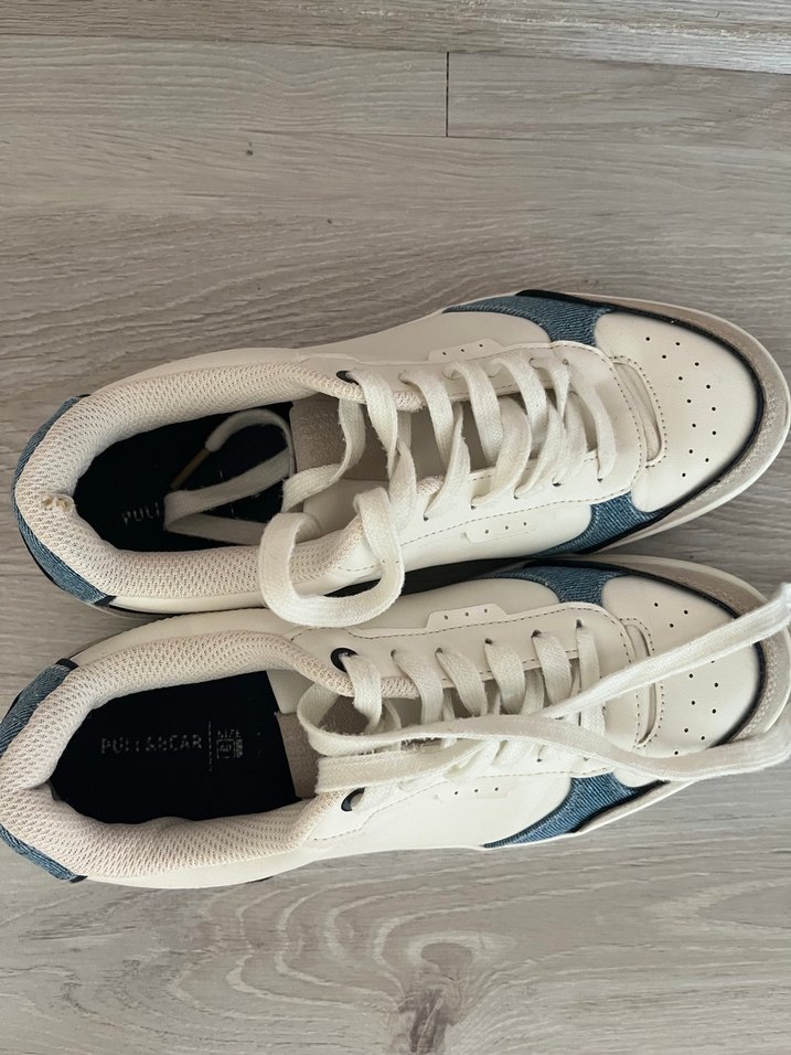 Beyaz Bağcıklı Kadın Spor Ayakkabı - Görsel 3