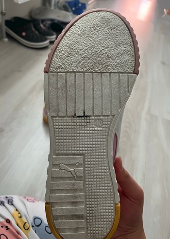 Pembe bağcıklı tie-dye kadın spor ayakkabı - Görsel 3