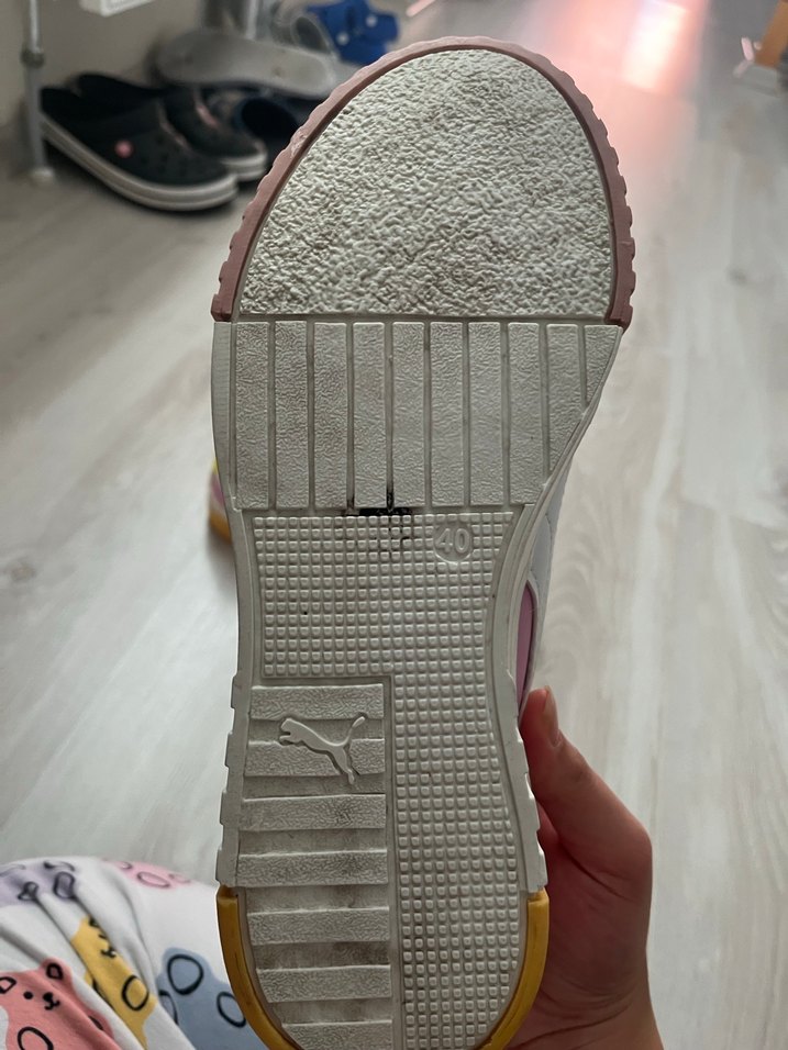 Pembe bağcıklı tie-dye kadın spor ayakkabı - Görsel 3