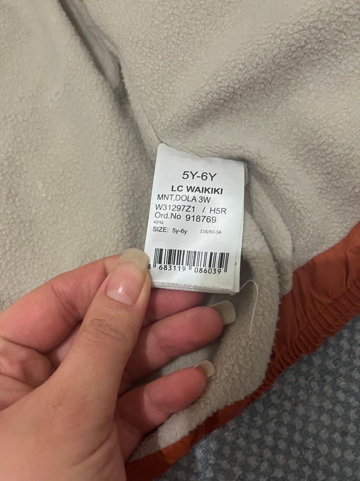 Kiremit Kapüşonlu Erkek Çocuk Mont - Görsel 4