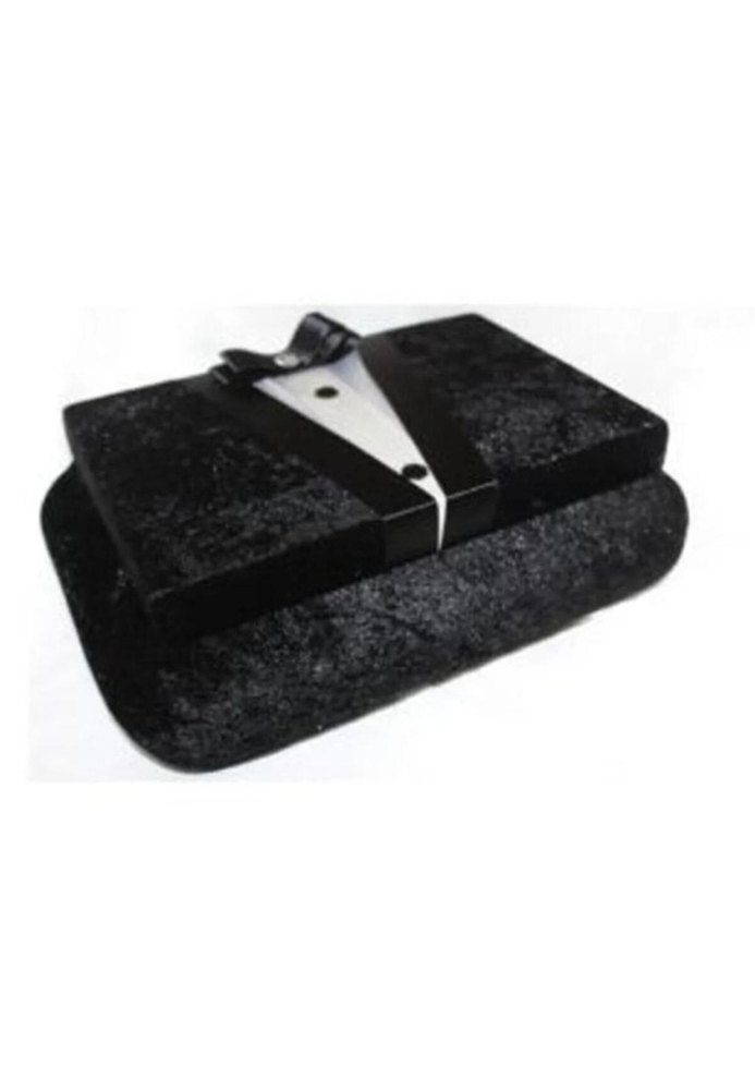 Klasik Siyah Mini Tuxedo Parti Çantası - Görsel 2