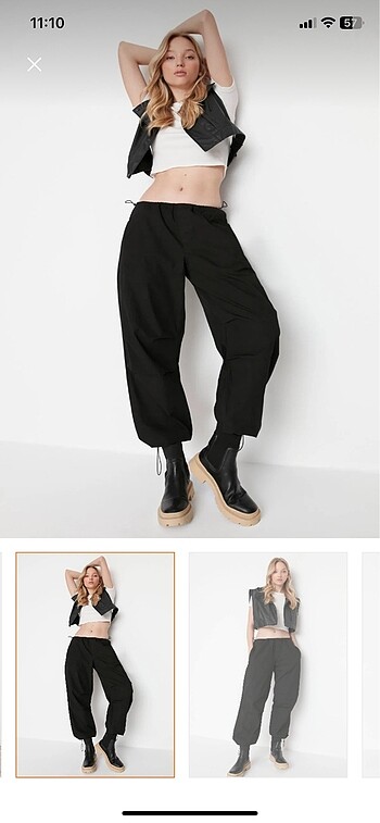 PARAŞÜT PANTOLON - Trendyolmilla 34 beden