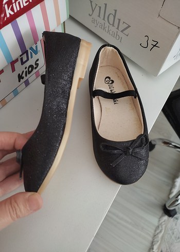 Kız Çocuk Siyah Klasik Babet Ayakkabı - Görsel 2