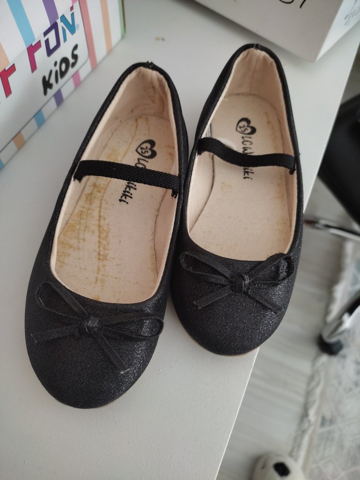 Kız Çocuk Siyah Klasik Babet Ayakkabı - Görsel 5