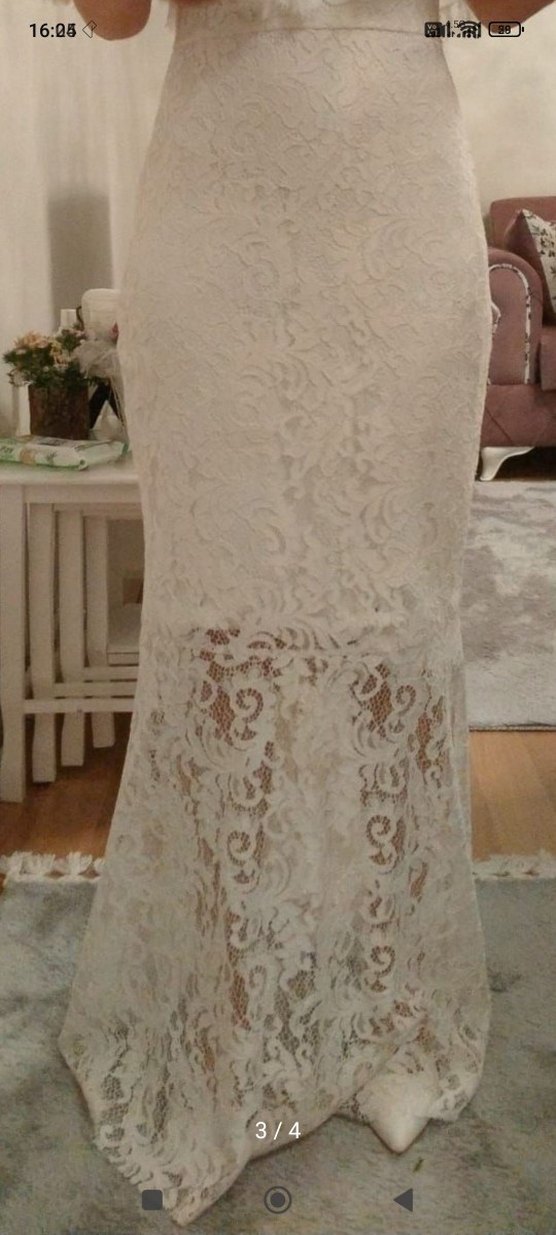 nikah elbisesi gelinlik balık model abiye - Görsel 3