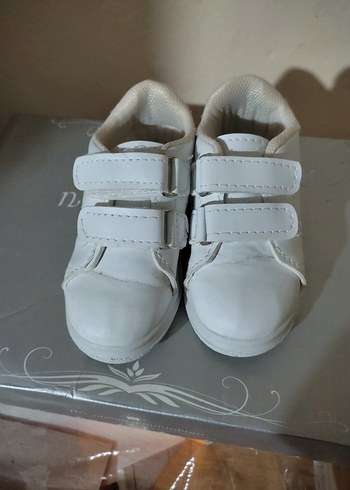 Kız Çocuk Beyaz Cırt Cırtlı Spor Ayakkabı - Görsel 2