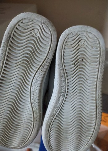 Kız Çocuk Beyaz Cırt Cırtlı Spor Ayakkabı - Görsel 6