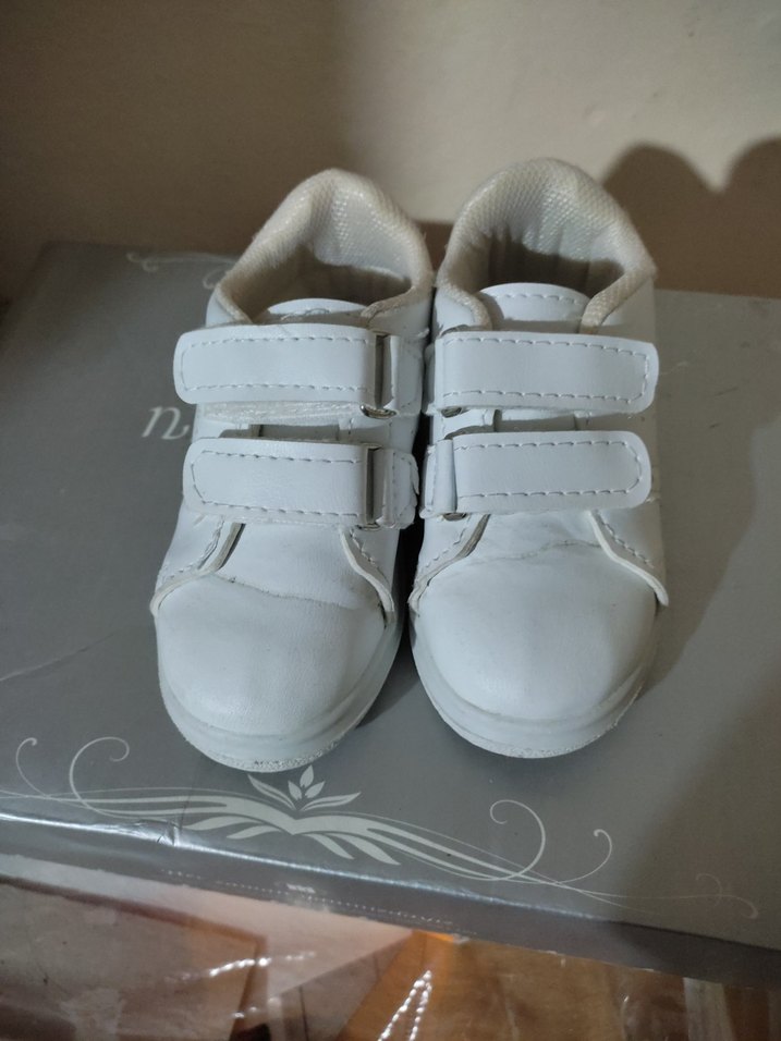 Kız Çocuk Beyaz Cırt Cırtlı Spor Ayakkabı - Görsel 2