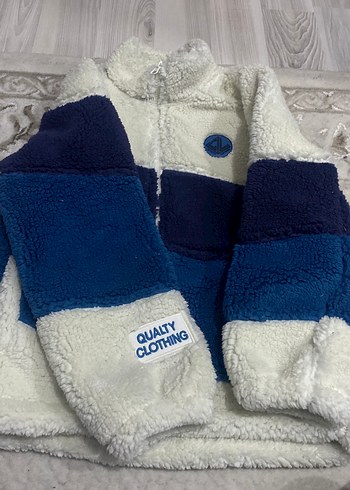 Erkek Mavi Kürklü Polar Mont (8,9 yas) - Görsel 2