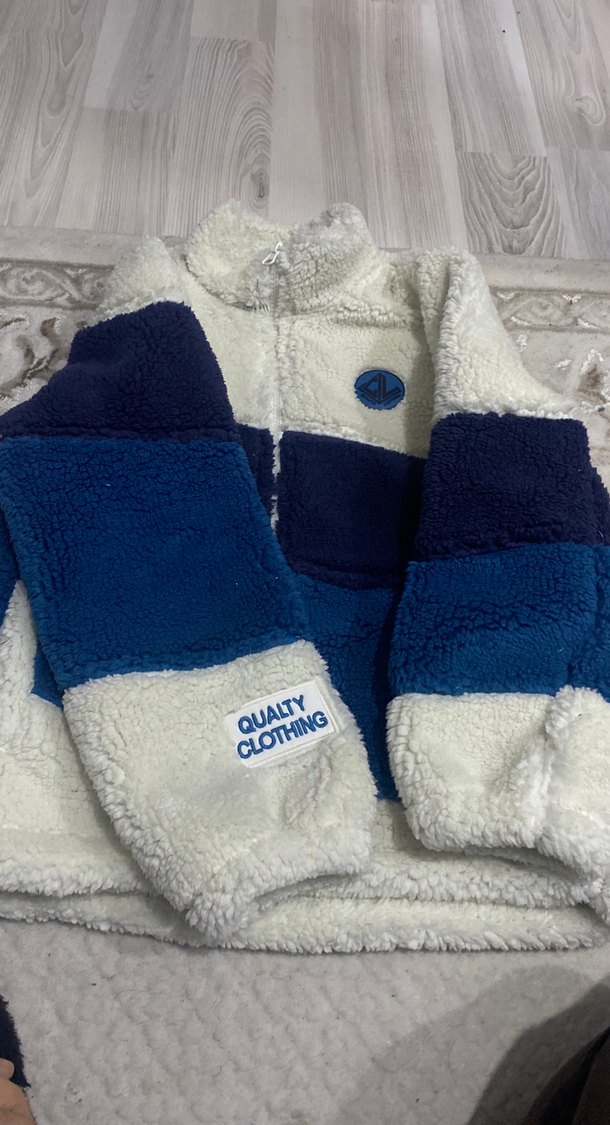 Erkek Mavi Kürklü Polar Mont (8,9 yas) - Görsel 2