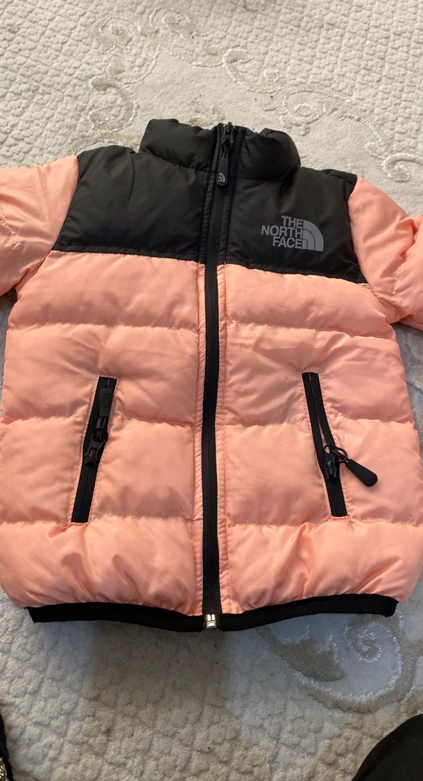 bayan cocuk Pembe Fermuarlı Street Wear Mont - Görsel 2
