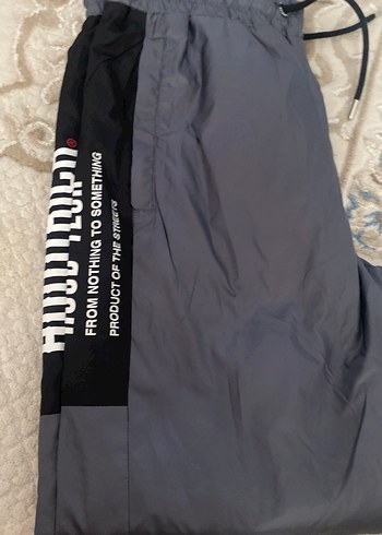 Gri Erkek Kayak Pantolonu Bol Kesim pacasi lastikli - Görsel 2