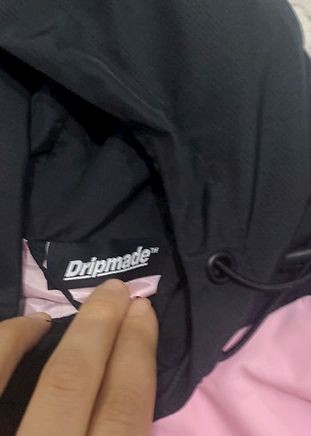 Dripmade Kadın Siyah-Pembe Fermuarlı Ceket - Görsel 2