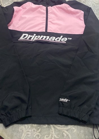 Dripmade Kadın Siyah-Pembe Fermuarlı Ceket - Görsel 3