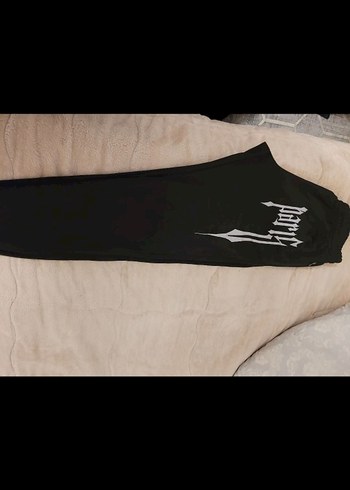 Siyah Baskılı  pantolon - Görsel 3