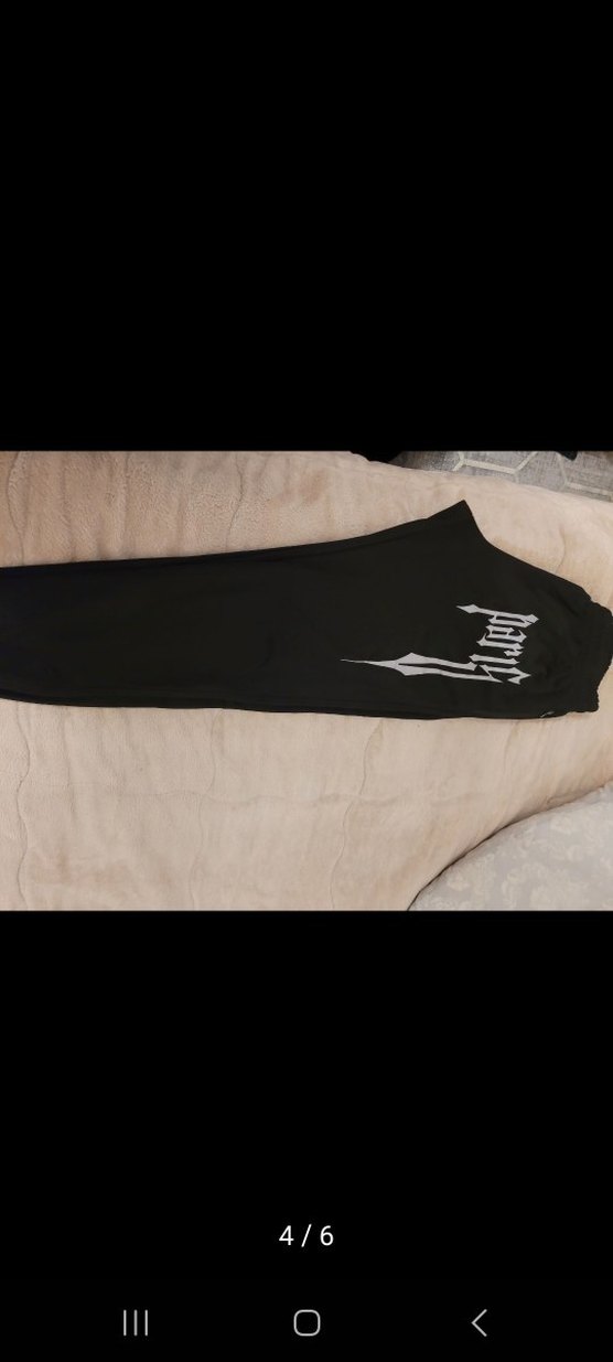 Siyah Baskılı  pantolon - Görsel 3