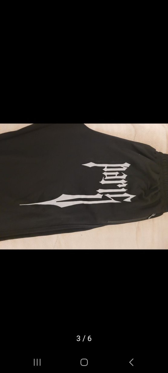 Siyah Baskılı  pantolon - Görsel 2