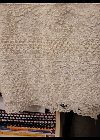 Koton Kırık Beyaz Dantelli  elbise - Görsel 4