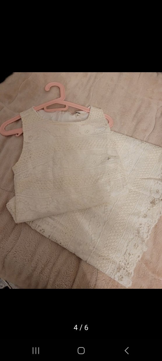 Koton Kırık Beyaz Dantelli  elbise - Görsel 5