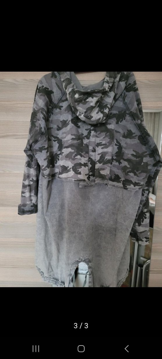 Gri Kamuflaj Desenli Uzun treçkot - Görsel 3