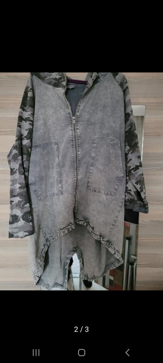 Gri Kamuflaj Desenli Uzun treçkot - Görsel 2