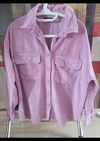 Pembe Düğmeli Kadın Gömlek - Görsel 2