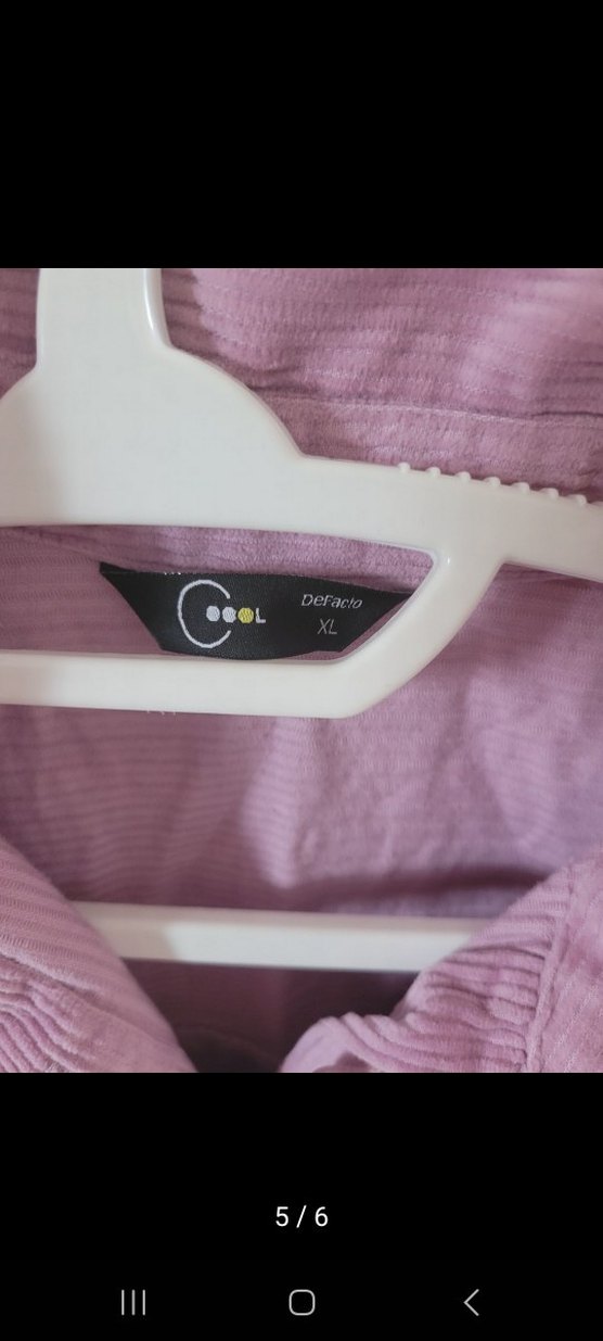 Pembe Düğmeli Kadın Gömlek - Görsel 5