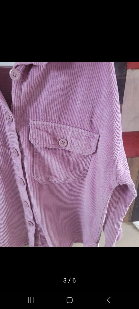 Pembe Düğmeli Kadın Gömlek - Görsel 4