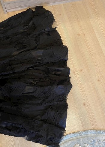 LACRİMA marka Siyah Drapeli Uzun Abiye Elbise - Görsel 10