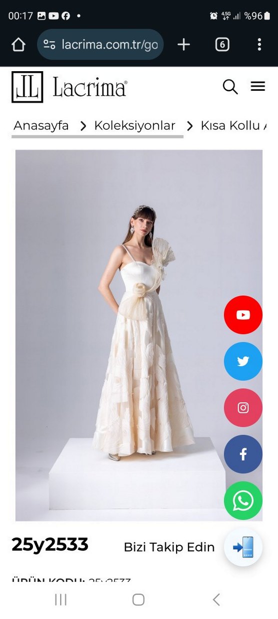 LACRİMA marka Siyah Drapeli Uzun Abiye Elbise - Görsel 5