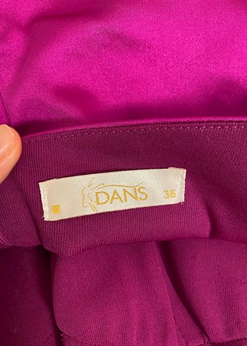 Parlak fuşya Uzun Abiye Elbise - Görsel 9