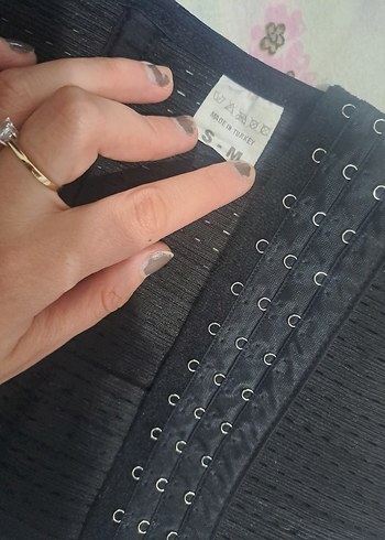 Nakışlı Siyah lohusa Korsesi - Görsel 2