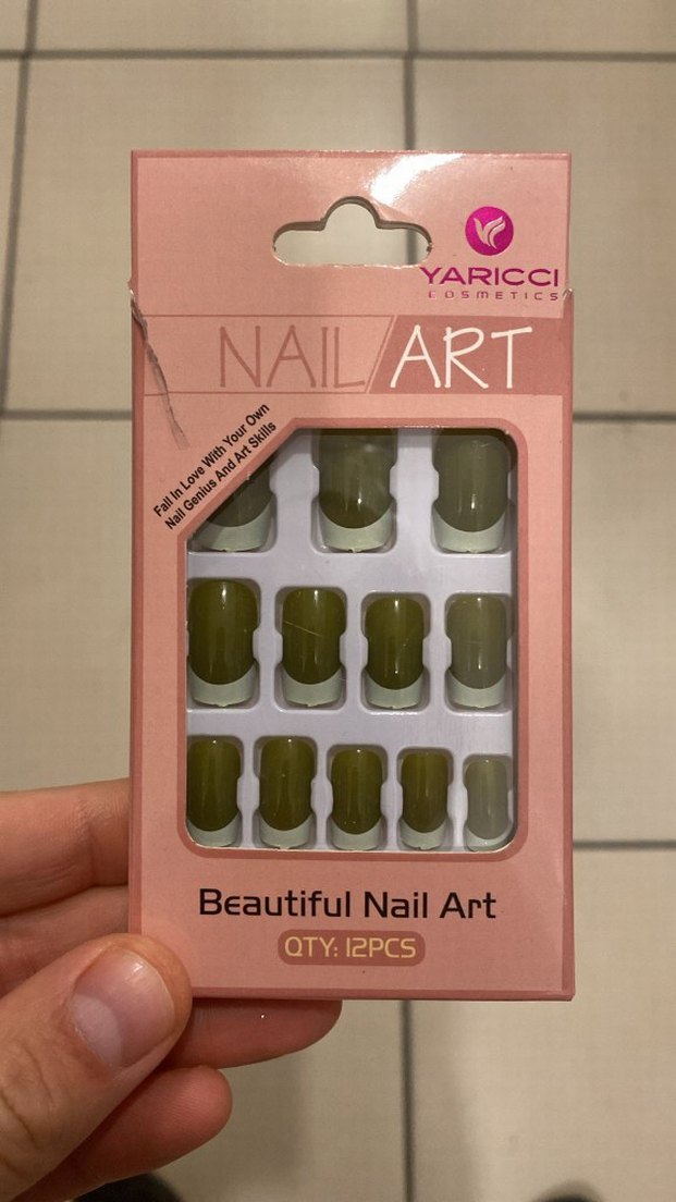 Siyah Parlak Tırnak Süsü 12'li - Görsel 2