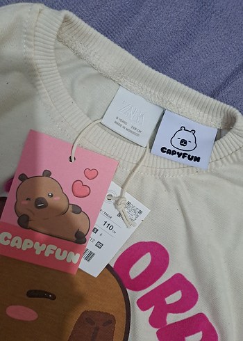 Kız Çocuk Baskılı Uzun Kollu Tişört - Görsel 3