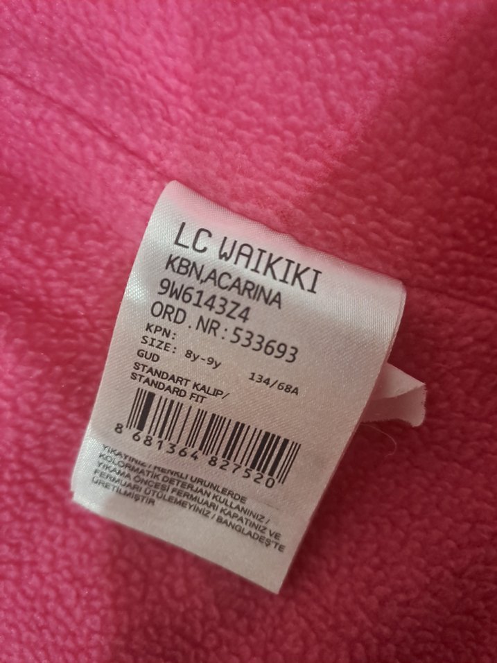 Kız Çocuk Kapüşonlu Pembe Kürklü Mont - Görsel 4