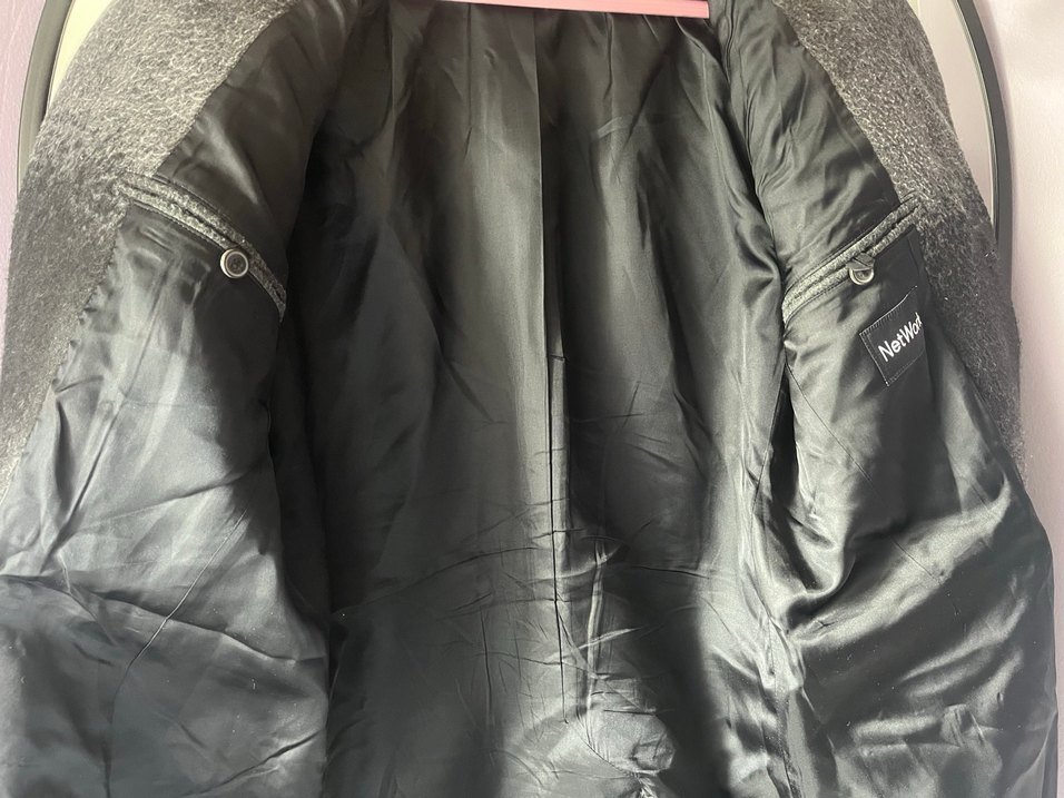 Gri kaşe Kaban - Görsel 3